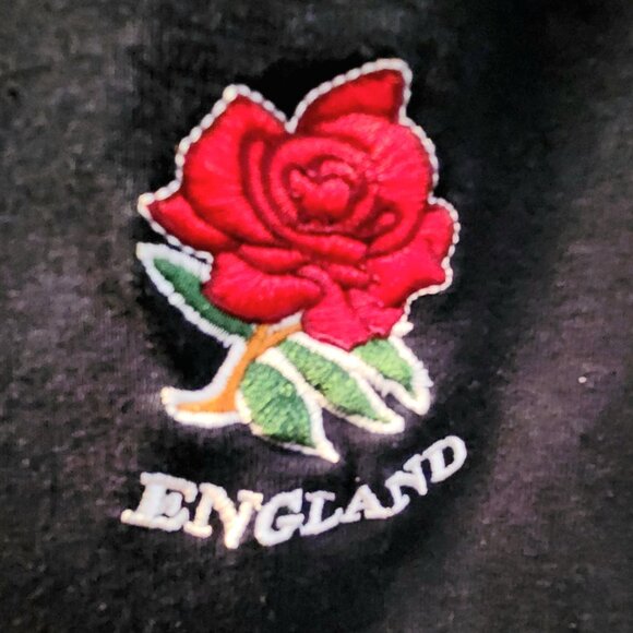 Rugby Shirt Jersey ENGLAND Official Pre-Owned Men M Navy Red Discount Shipping!! - Picture 3 of 5